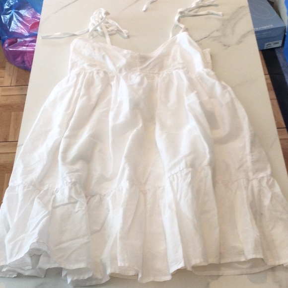 Forever 21 white prairie babydoll dress, small. - Picture 3 of 6